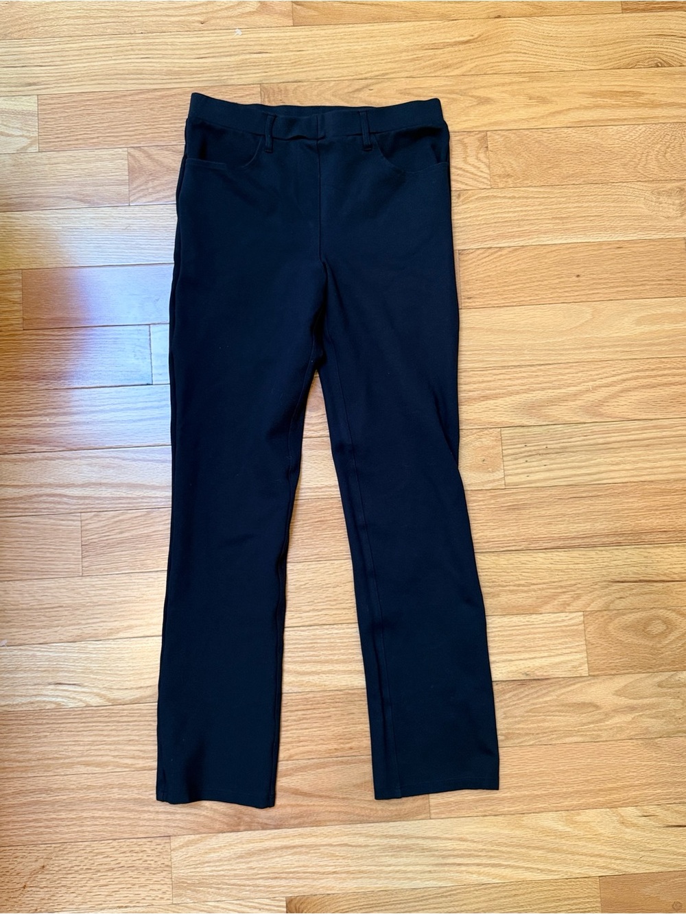 Quince ultra-stretch Ponte Straight Leg Pants - Petite / Navy / Small